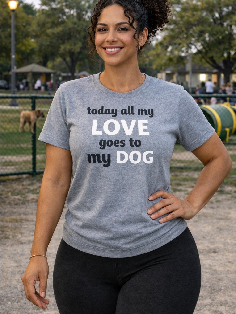 Graphic Tee “Today All My Love Goes To My Dog” - Unisex T-Shirt